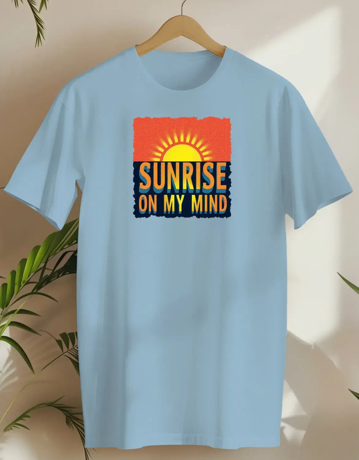 Sunrise On My Mind-T-shirt-Light Blue-AMCC.STORE