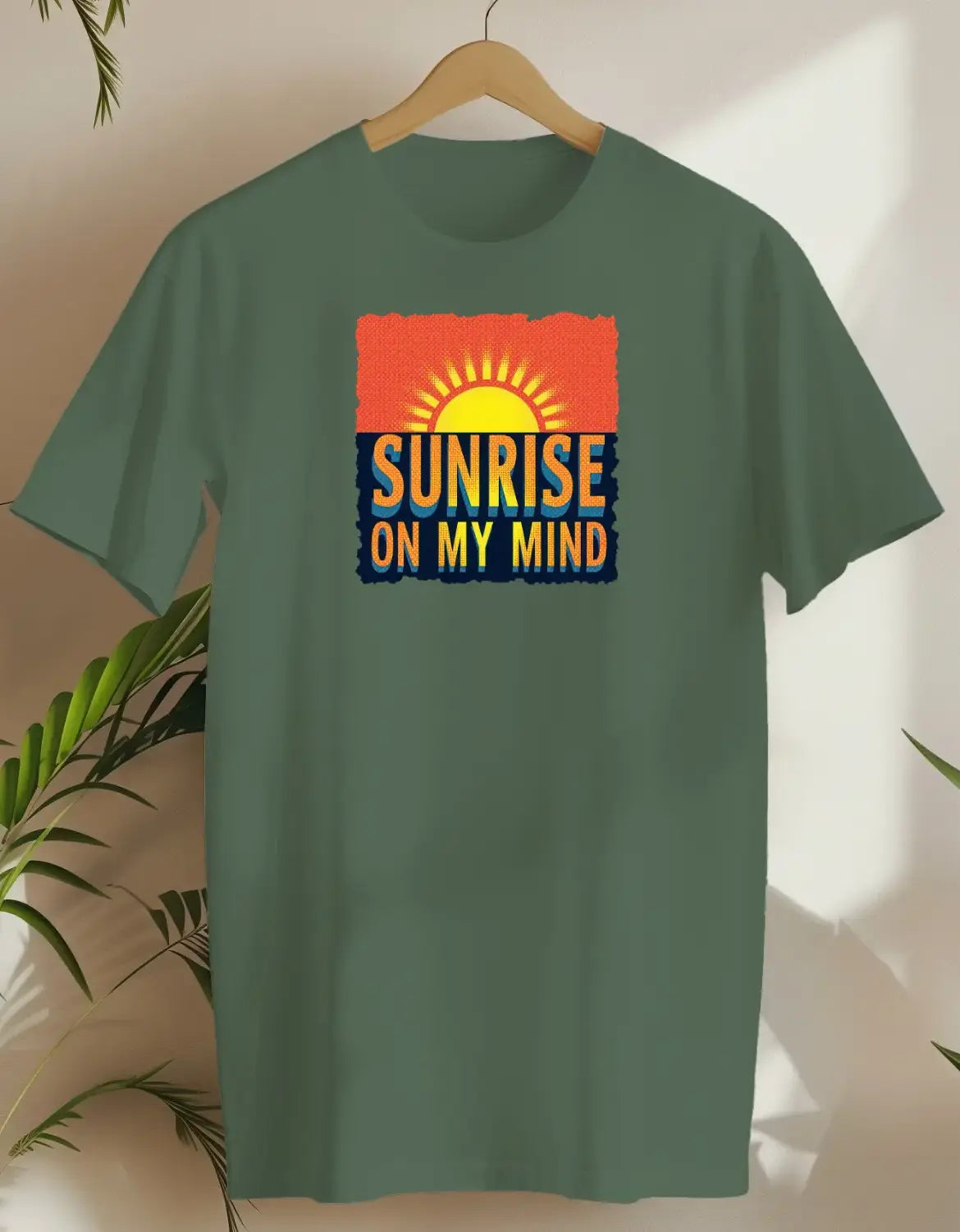 Sunrise On My Mind-T-shirt-Military Green-AMCC.STORE
