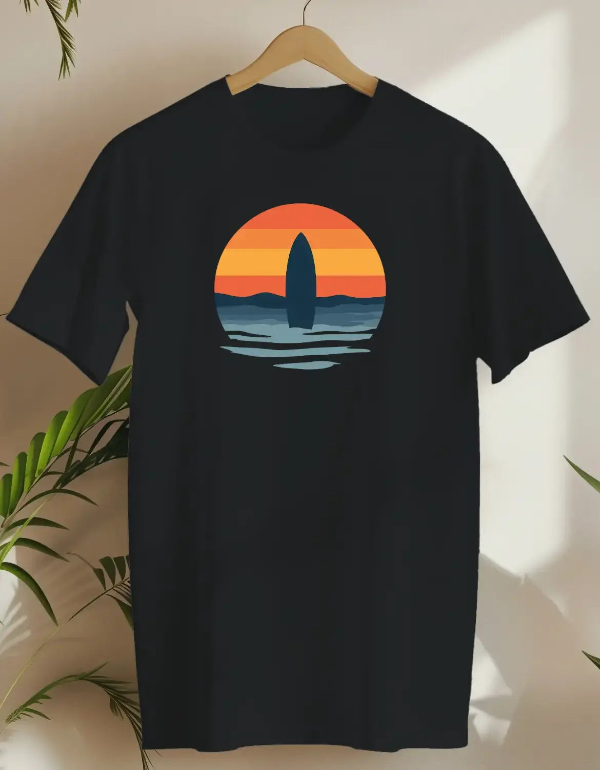 Sunset Surf-T-shirt-Black-AMCC.STORE