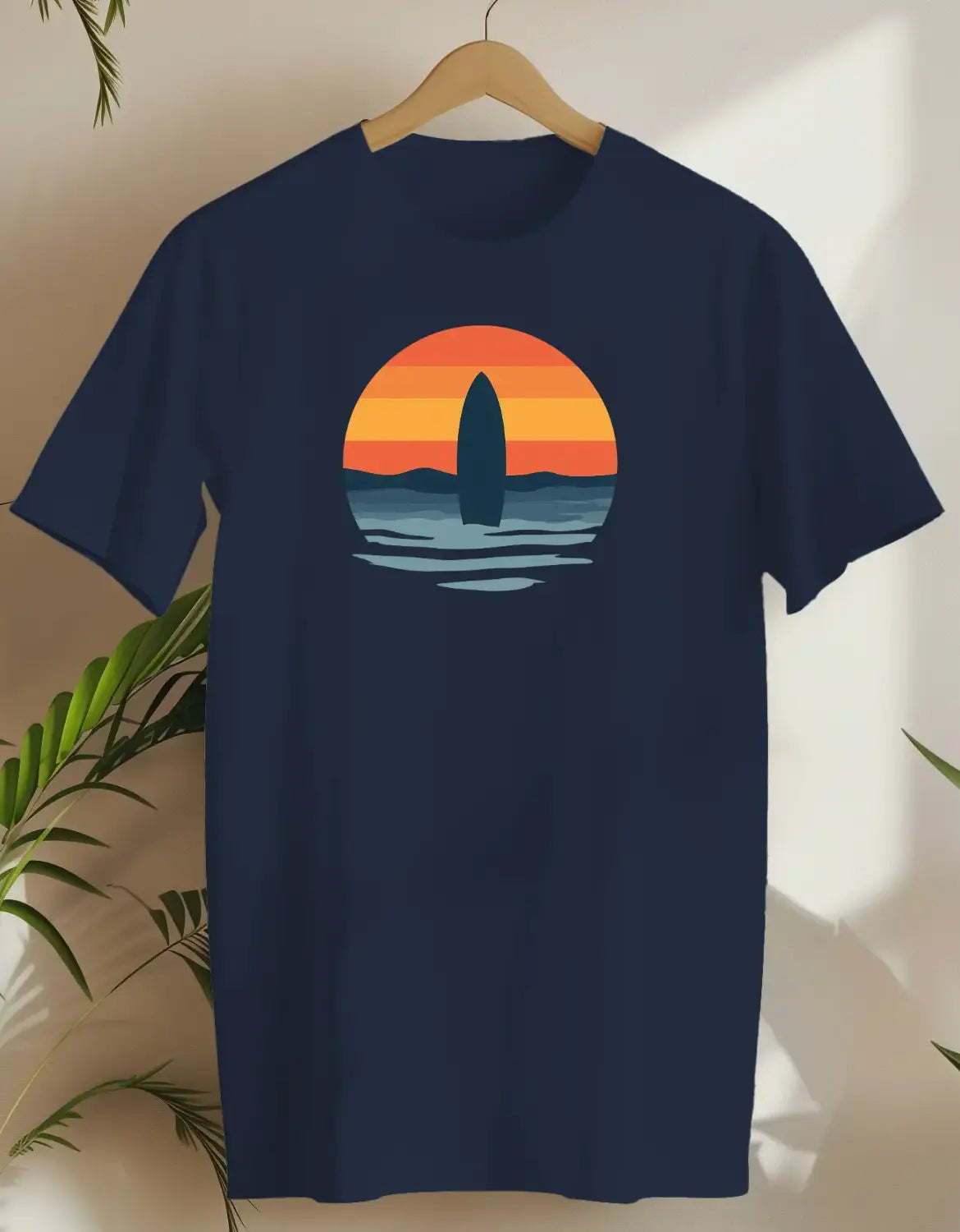 Sunset Surf-T-shirt-Navy-AMCC.STORE
