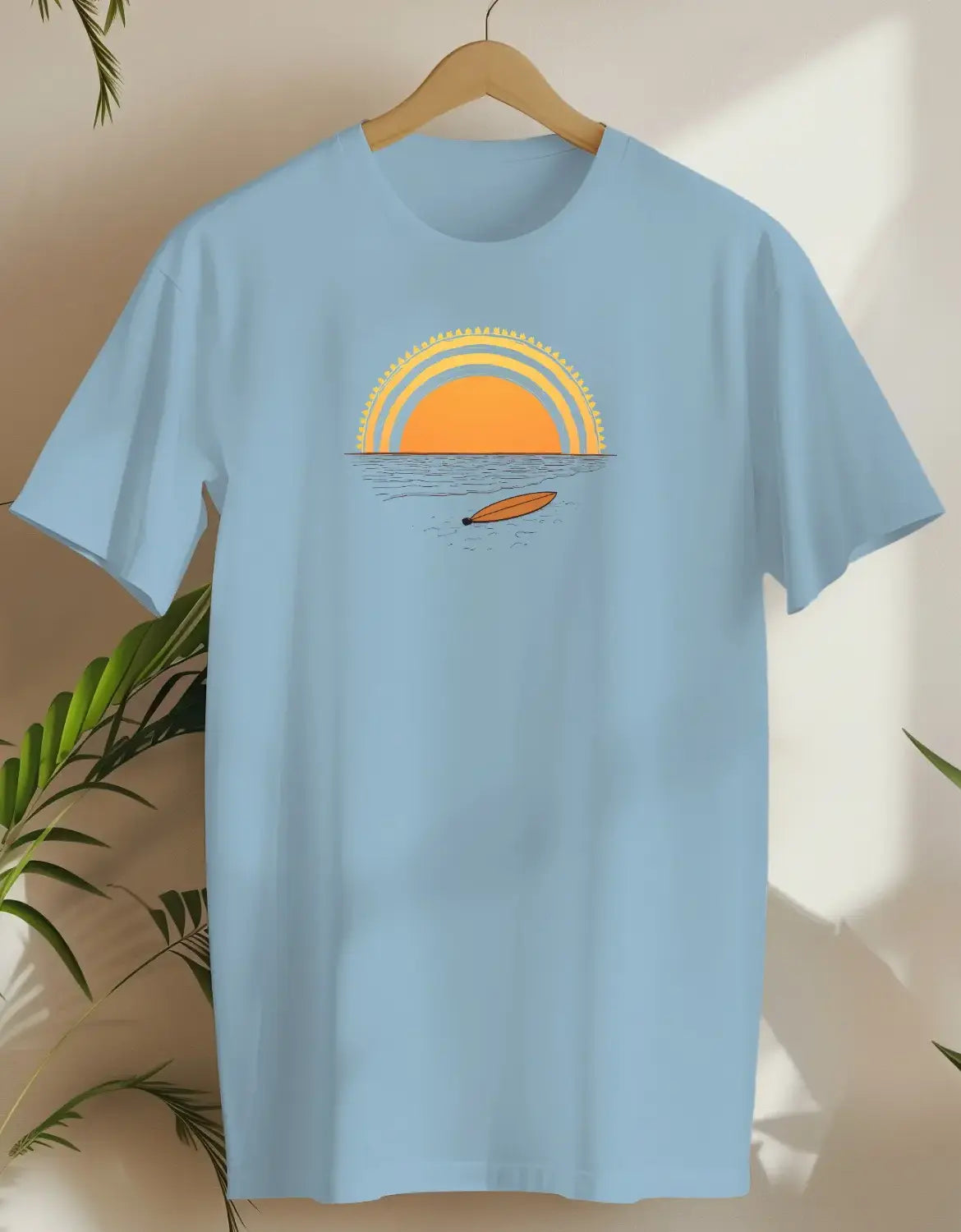 Sunset Tranquil-T-shirt-Light Blue-AMCC.STORE