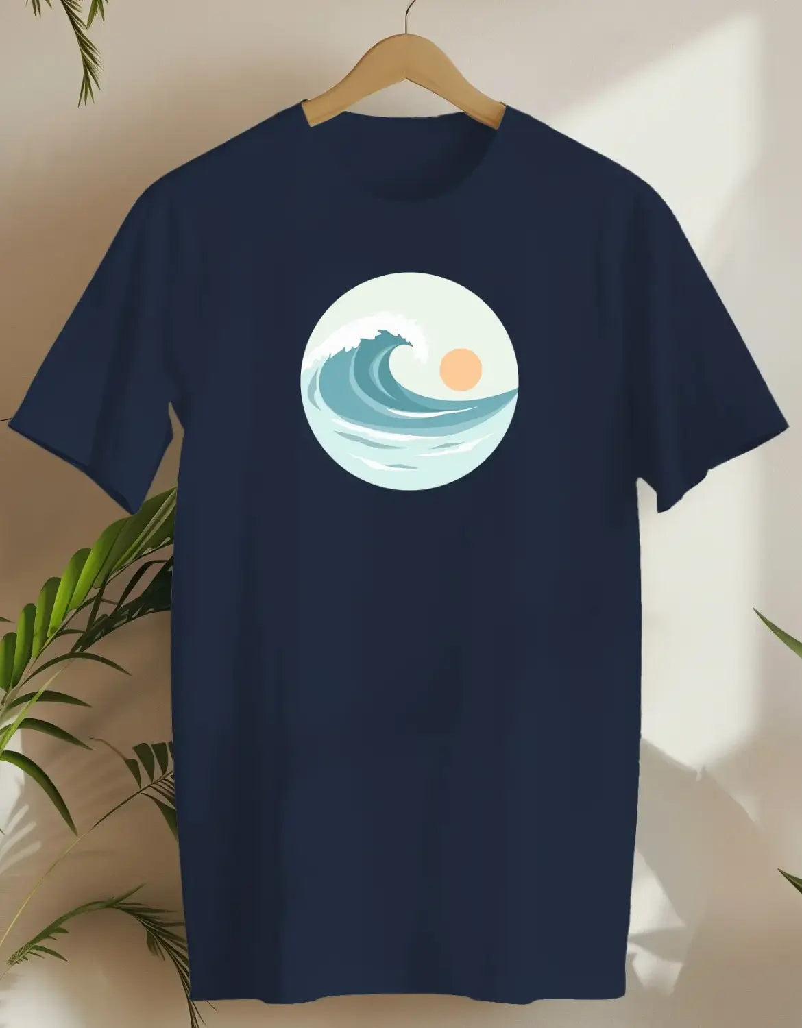 Sunset Waves 2-T-shirt-Navy-AMCC.STORE