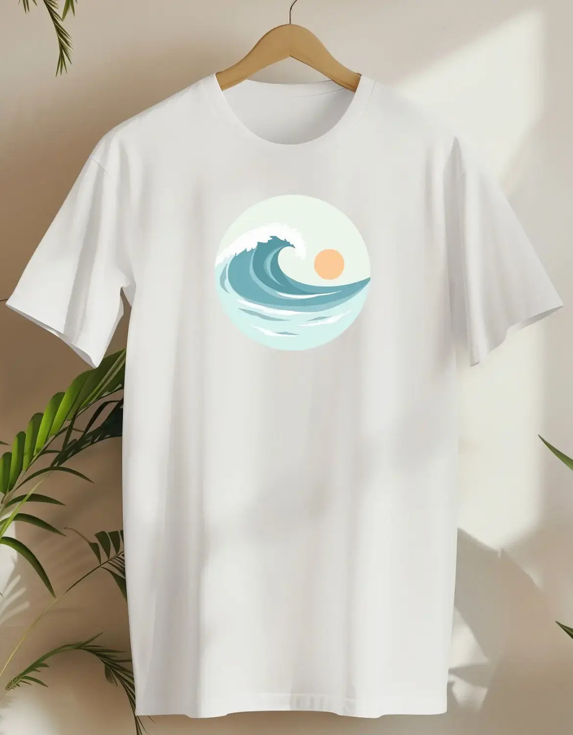 Sunset Waves 2-T-shirt-White-AMCC.STORE