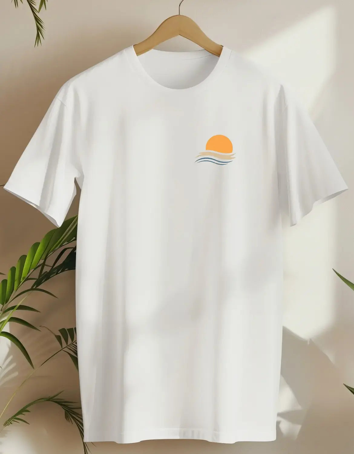Sunset Waves-T-shirt-White-AMCC.STORE