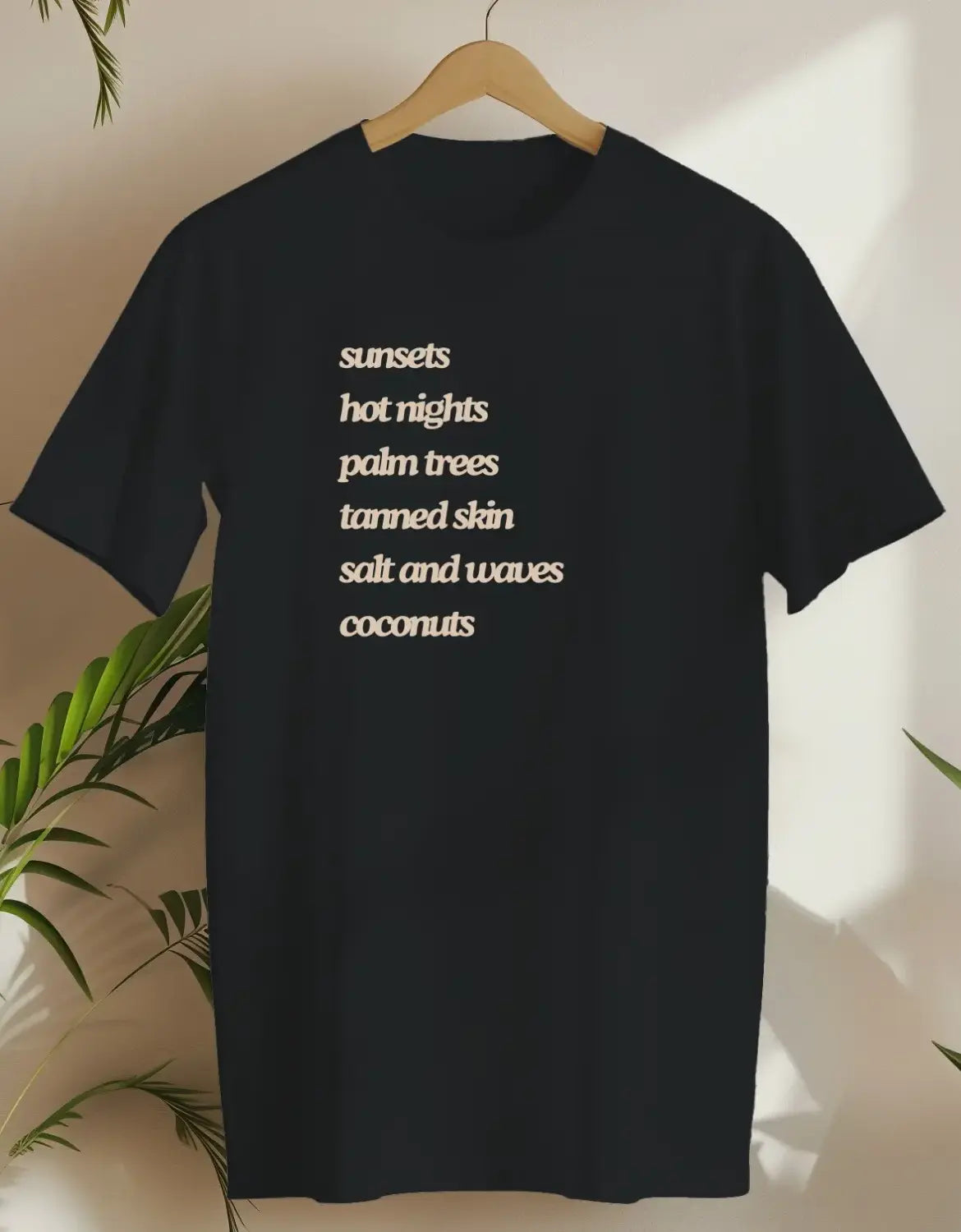 Sunsets Hot Nights-T-shirt-Black-AMCC.STORE