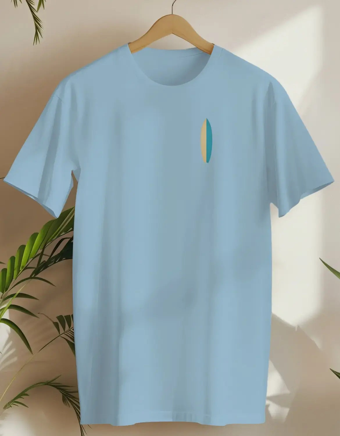 Surfboard Small-T-shirt-Light Blue-AMCC.STORE