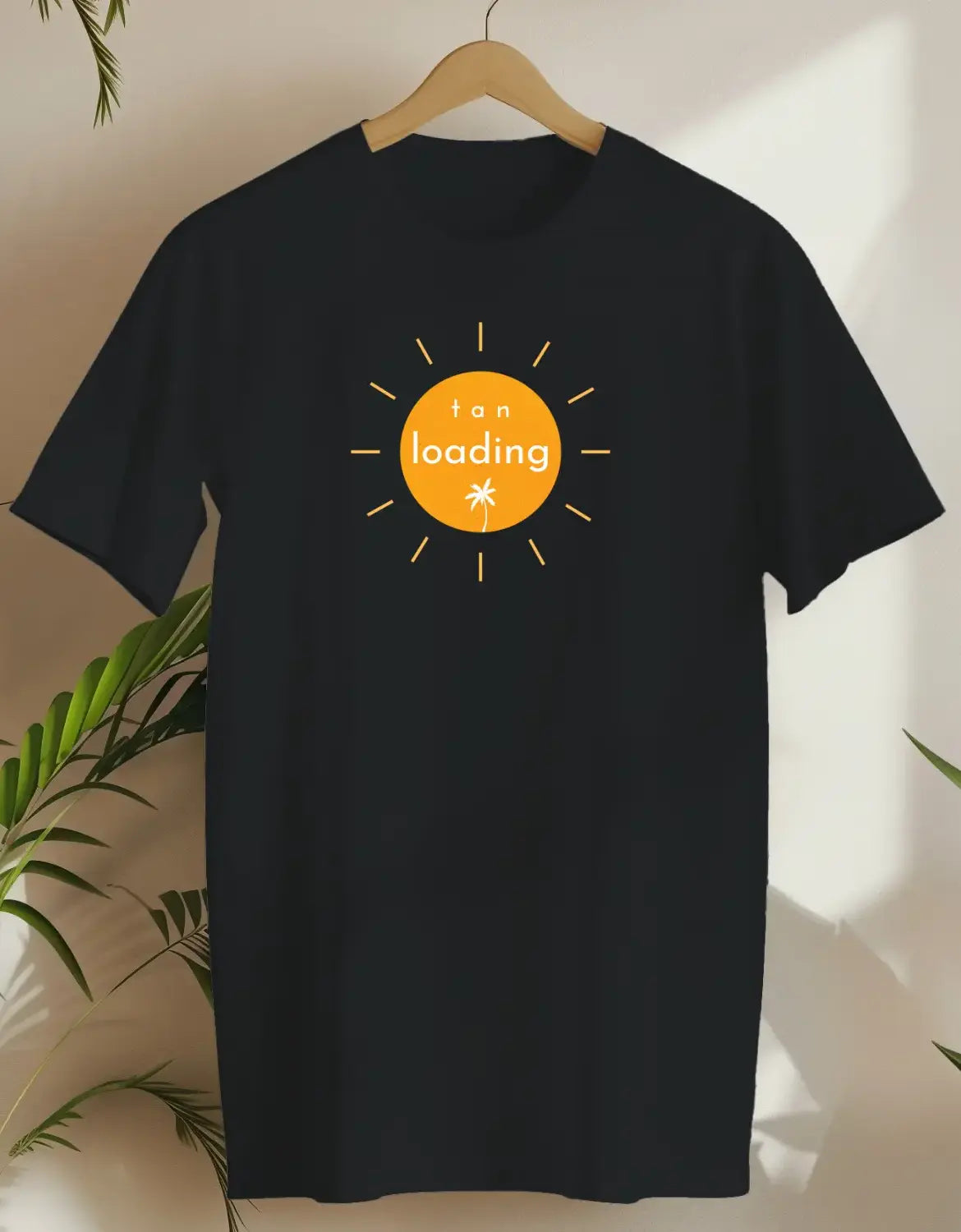 Tan Loading-T-shirt-Black-AMCC.STORE