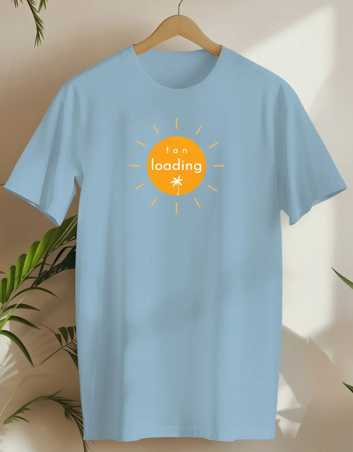 Tan Loading-T-shirt-Light Blue-AMCC.STORE