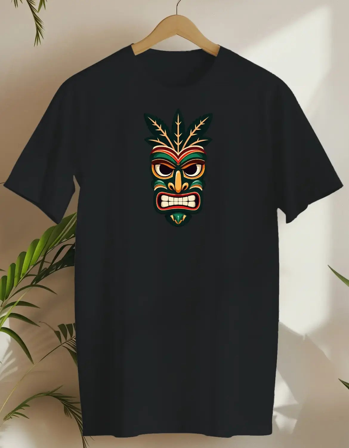 Tiki Enigma Big-T-shirt-Black-AMCC.STORE