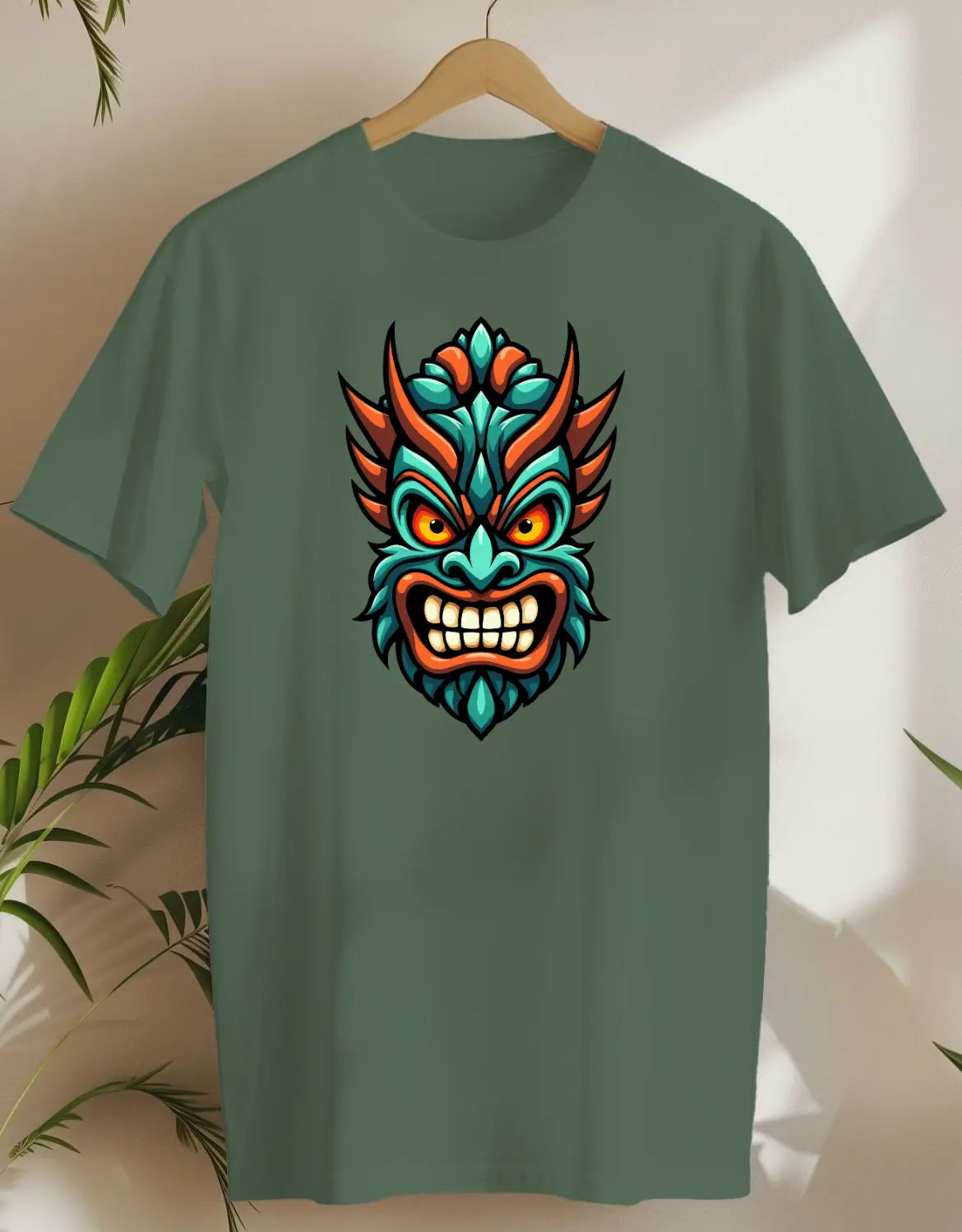 Tiki Mystique 2-T-shirt-Military Green-AMCC.STORE