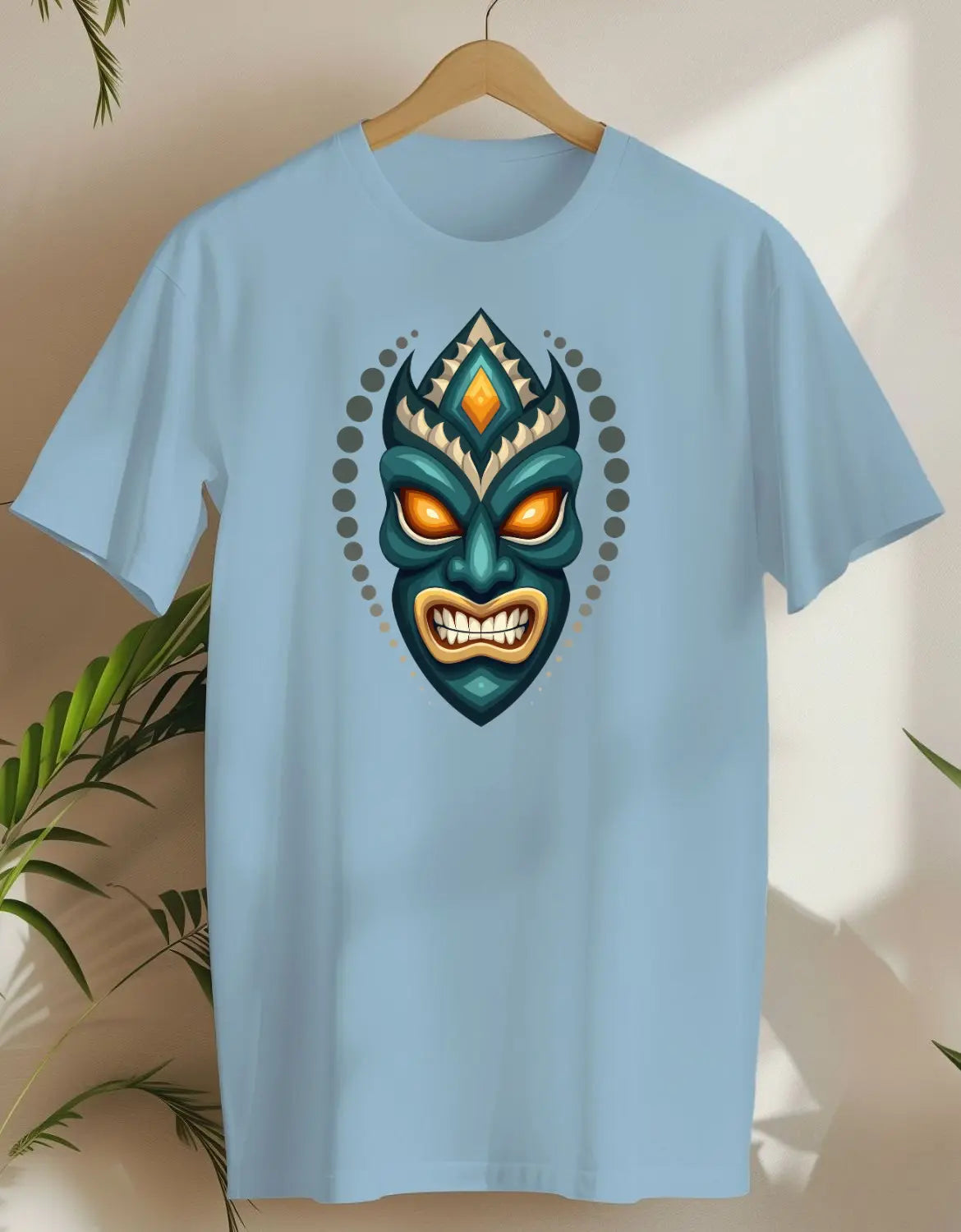 Tiki Mystique-T-shirt-Light Blue-AMCC.STORE