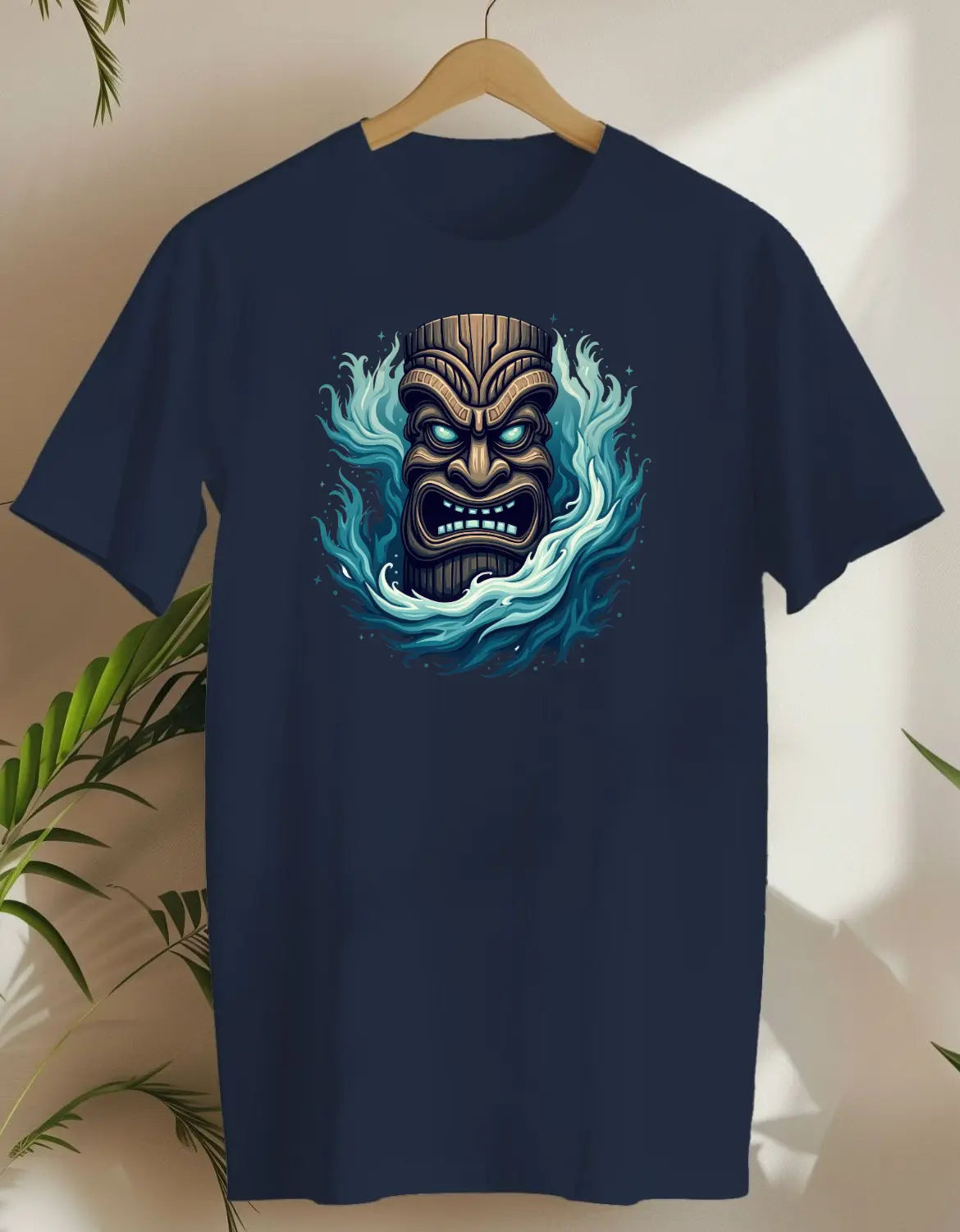 Tiki Waves-T-shirt-Navy-AMCC.STORE