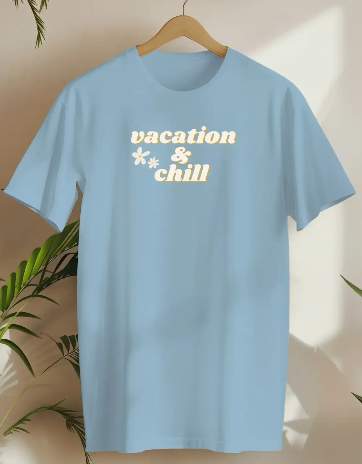 Vacation Chill-T-shirt-Light Blue-AMCC.STORE