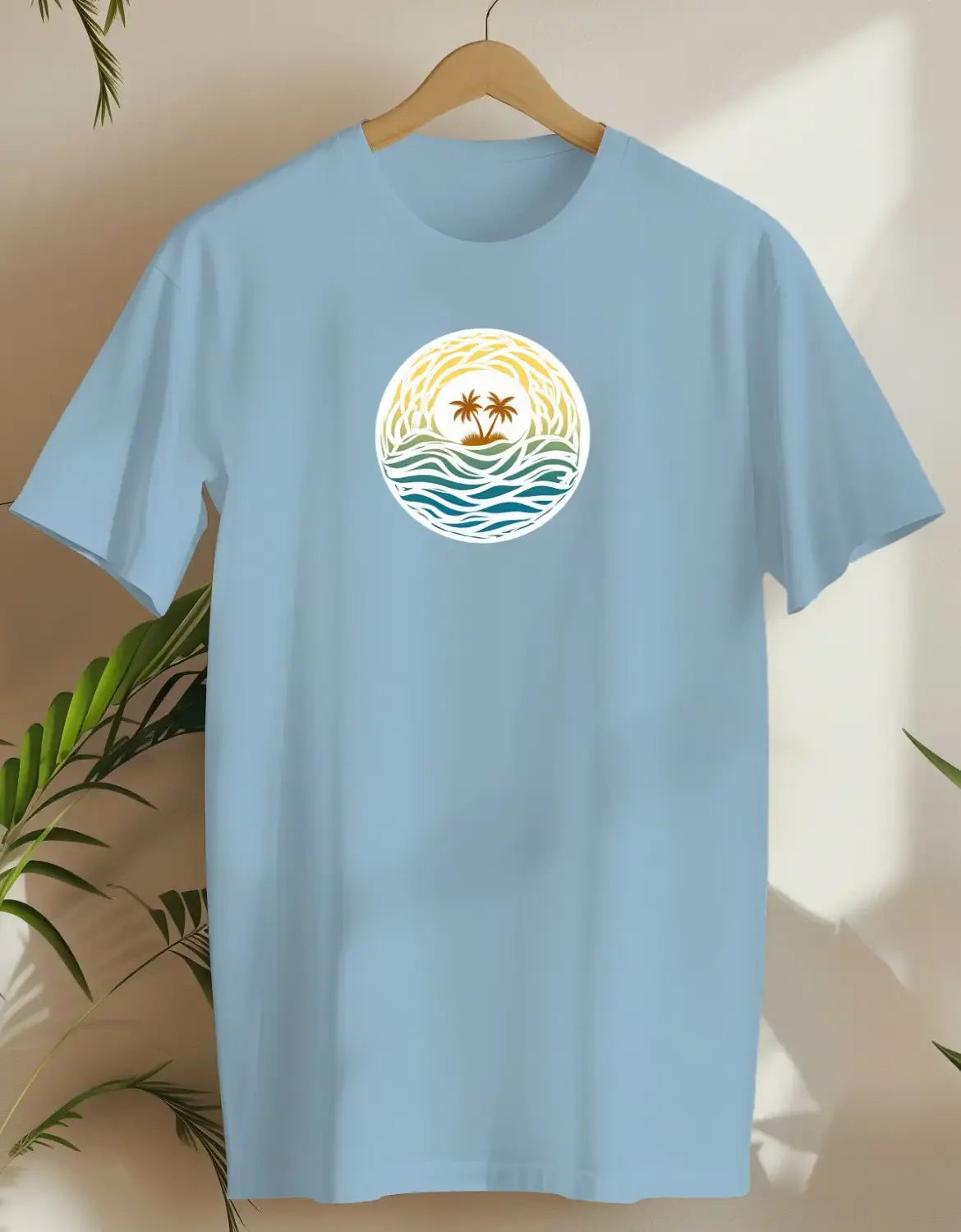 Wave Harmony-T-shirt-Light Blue-AMCC.STORE