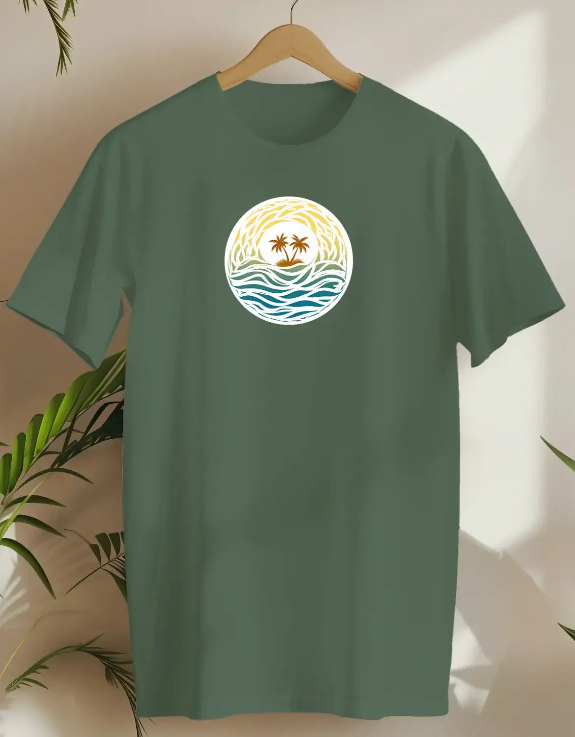 Wave Harmony-T-shirt-Military Green-AMCC.STORE