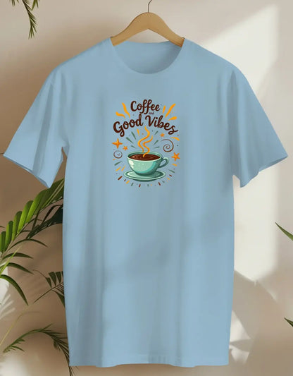 Coffee And Good Vibes 4-T-shirt-Light Blue-AMCC.STORE