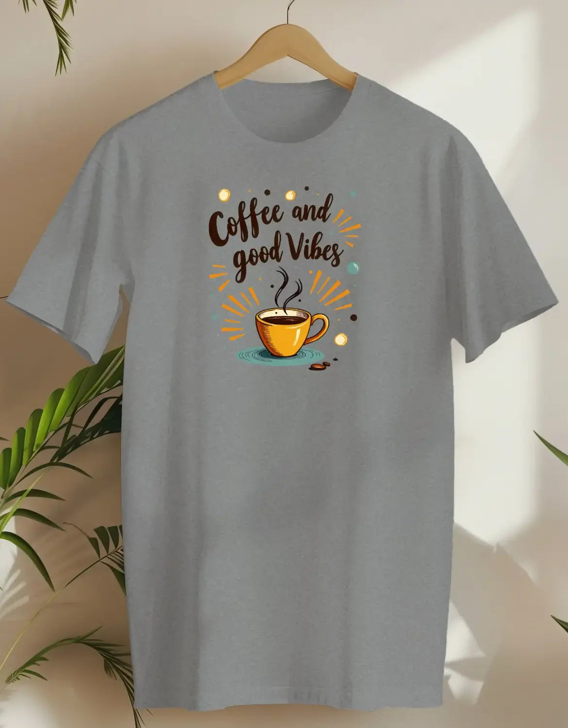 Coffee And Good Vibes 5-T-shirt-Rs Sport Grey-AMCC.STORE