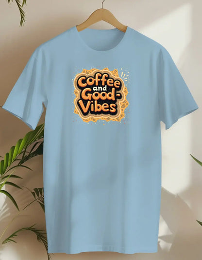 Coffee And Good Vibes 6-T-shirt-Light Blue-AMCC.STORE