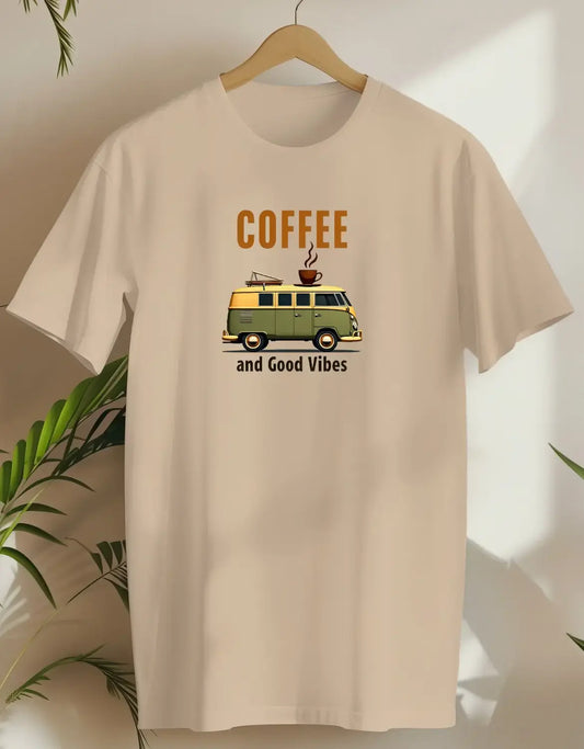 Coffee And Good Vibes Van 2-T-shirt-Sand-AMCC.STORE