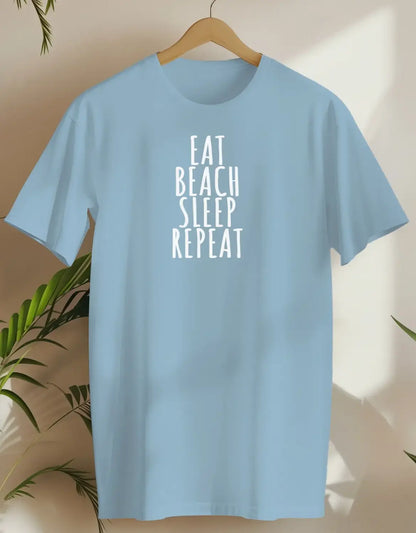 Eat Beach Sleep Repeat-T-shirt-Light Blue-AMCC.STORE
