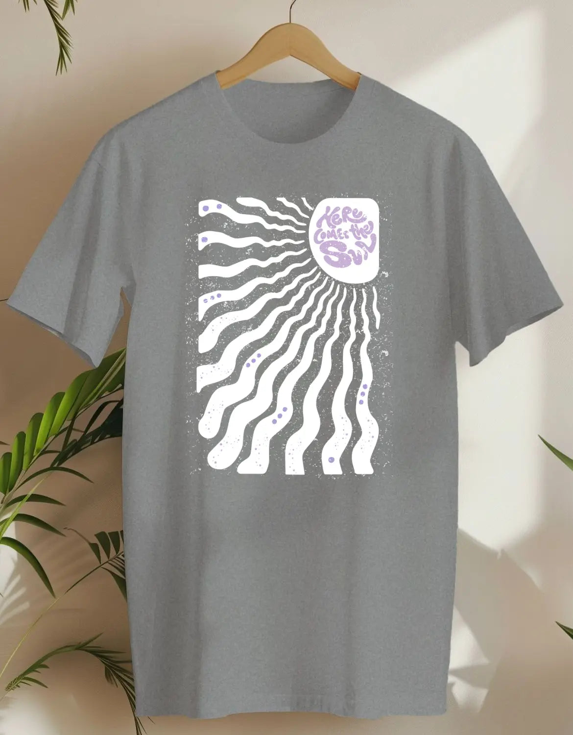 Here Comes The Sun White-T-shirt-Rs Sport Grey-AMCC.STORE