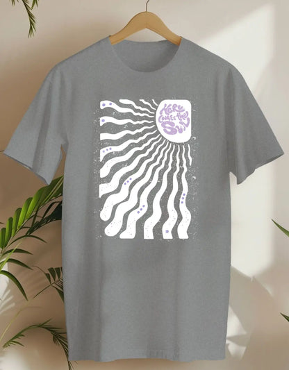 Here Comes The Sun White-T-shirt-Rs Sport Grey-AMCC.STORE