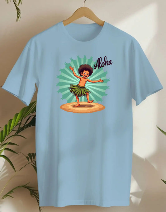 Hula Boy-T-shirt-Light Blue-AMCC.STORE