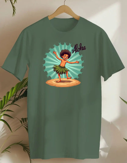 Hula Boy-T-shirt-Military Green-AMCC.STORE