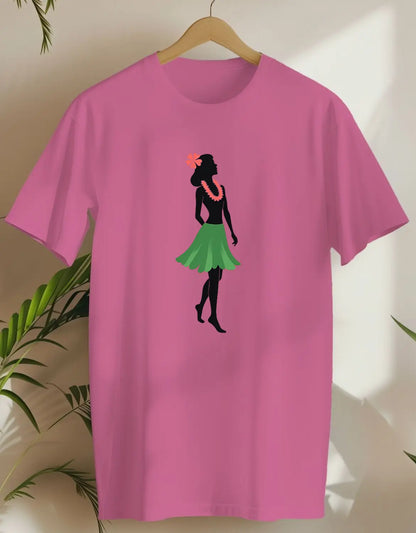 Hula Silhouette-T-shirt-Azalea-AMCC.STORE