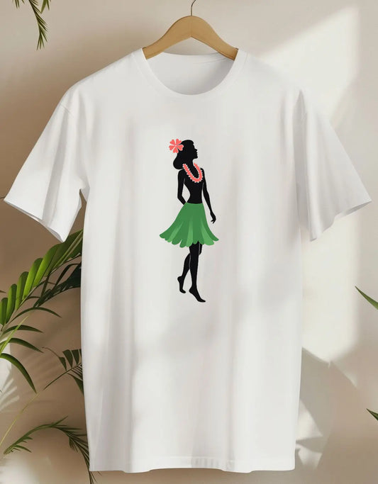 Hula Silhouette-T-shirt-White-AMCC.STORE
