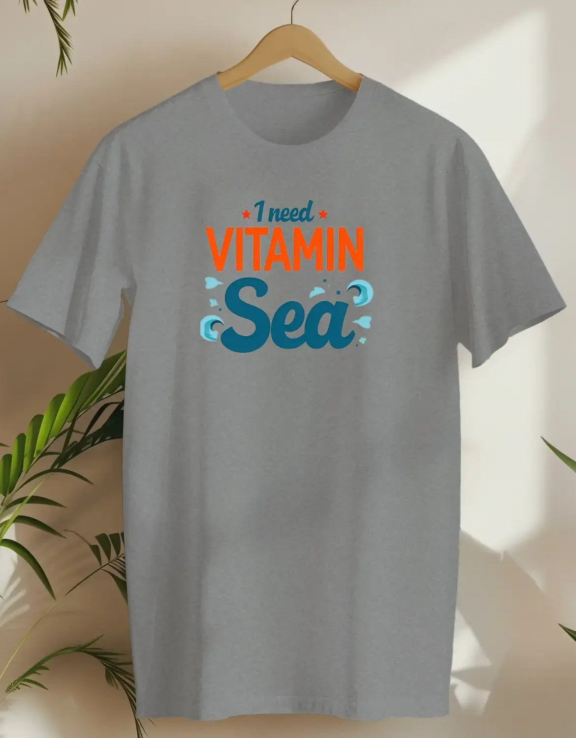 I Need Vitamin Sea-T-shirt-Rs Sport Grey-AMCC.STORE