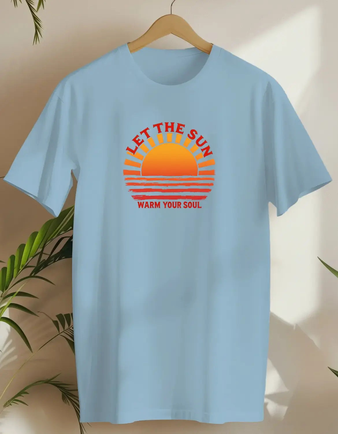 Let The Sun Warm Your Soul-T-shirt-Light Blue-AMCC.STORE