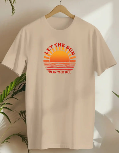 Let The Sun Warm Your Soul-T-shirt-Sand-AMCC.STORE