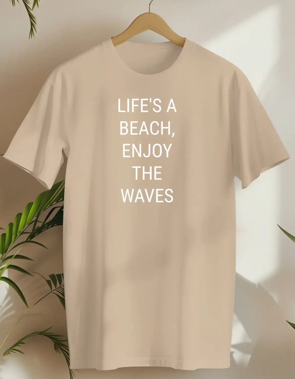 Life'S A Beach, Enjoy The Waves-T-shirt-Sand-AMCC.STORE