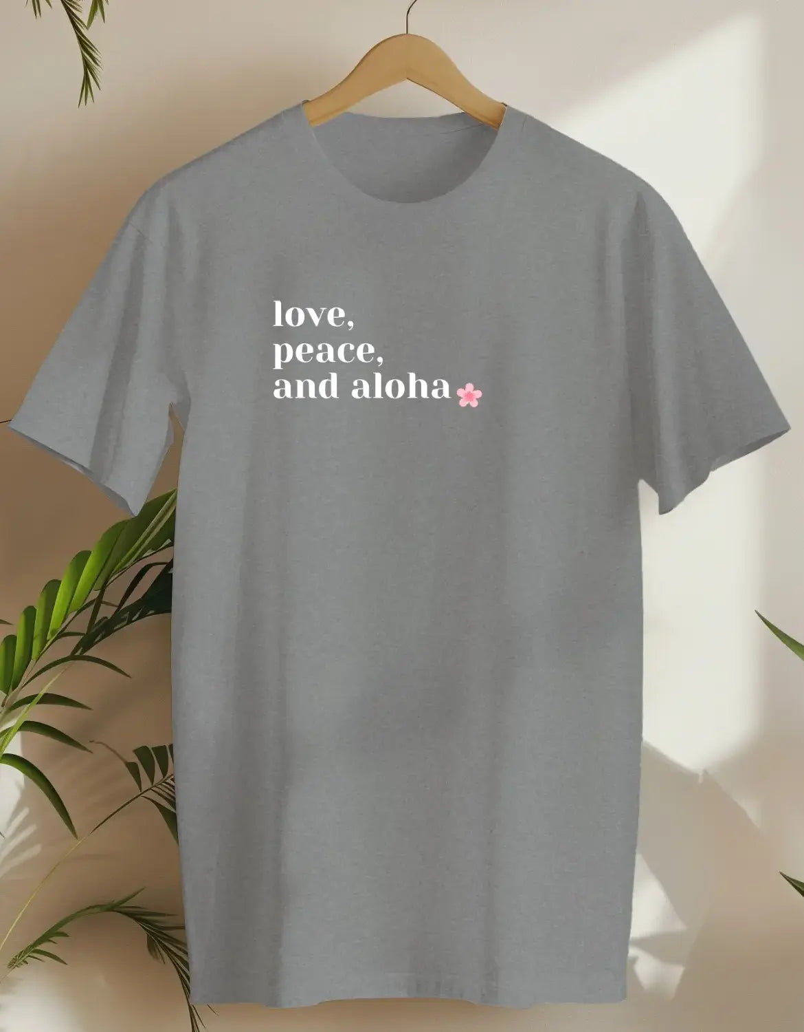 Love Peace And Aloha-T-shirt-Rs Sport Grey-AMCC.STORE