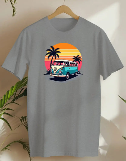 Retro Beach Van-T-shirt-Rs Sport Grey-AMCC.STORE