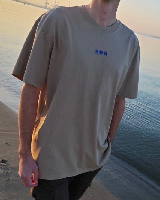 Sea Oversized Tee • Faded Khaki