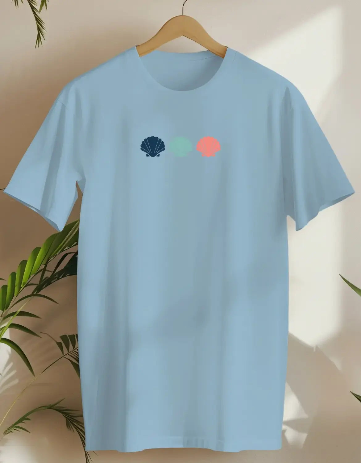 Shells Horizontal-T-shirt-Light Blue-AMCC.STORE