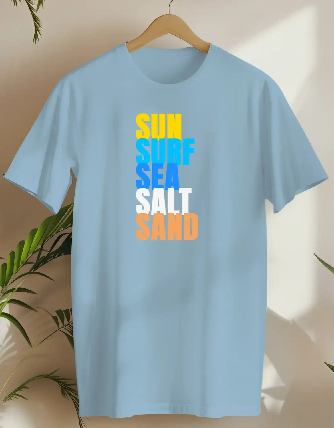 Sun Surf Sea Salt Sand-T-shirt-Light Blue-AMCC.STORE