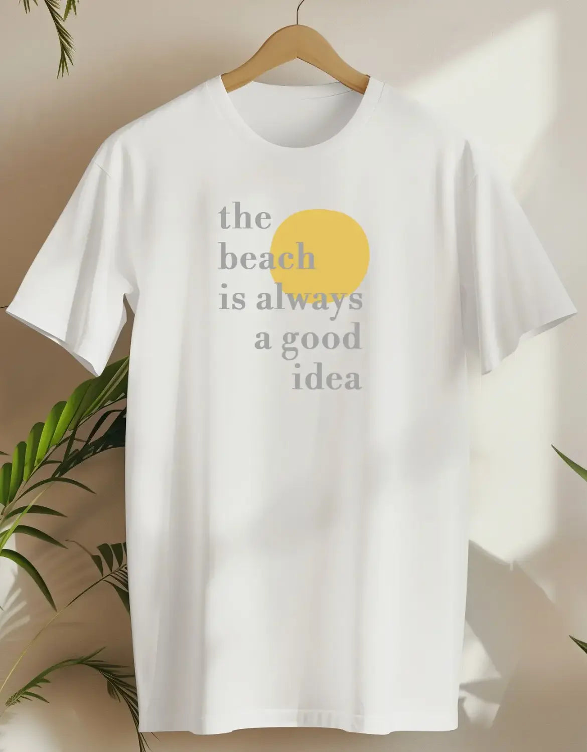 The Beach Is Always A Good Idea-T-shirt-White-AMCC.STORE