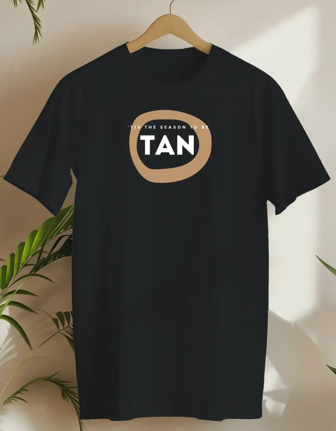 'Tis Is The Season To Be Tan-T-shirt-Black-AMCC.STORE
