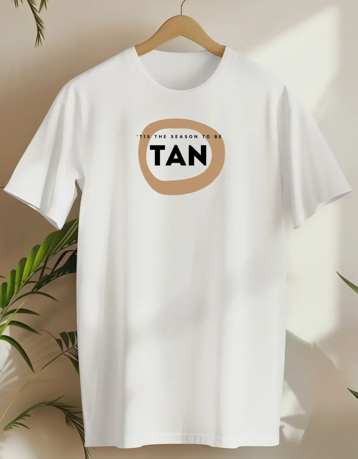 'Tis Is The Season To Be Tan-T-shirt-White-AMCC.STORE